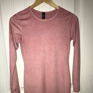 Pink long sleeve dress